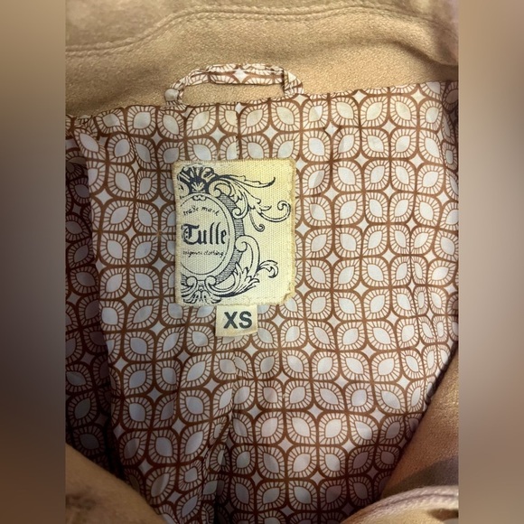 Anthropologie Tulle Wool Pea Coat Button & Belted Waist Closure 
Women’s Size XS - Picture 6 of 6